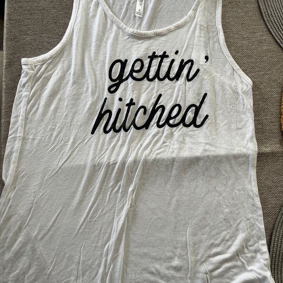 Bridal Bundle Sun Hat and Tank Size Small - Picture 2 of 2